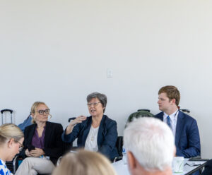RMA Administrator Pat Swanson speaks to AACI members during AACI's Spring 2026 Fly-In.